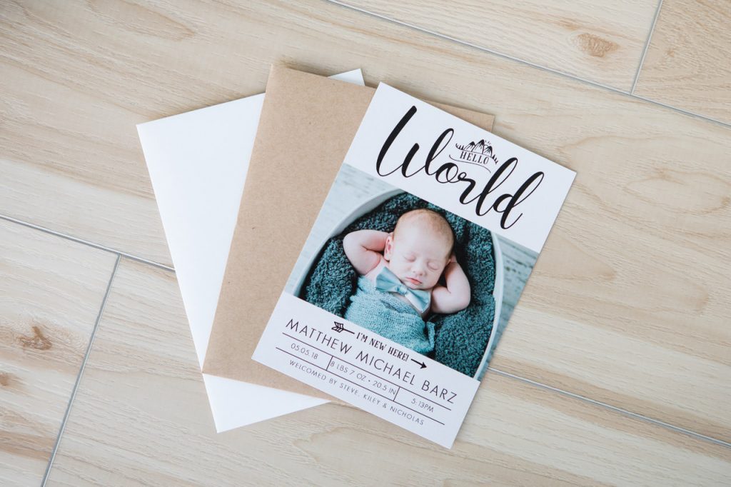 Cards Birth Announcement