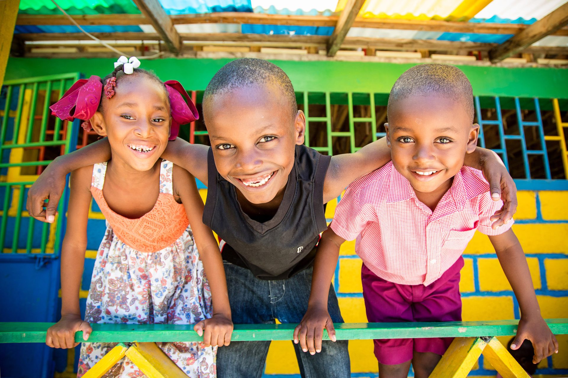 Laughing Kids in Haiti