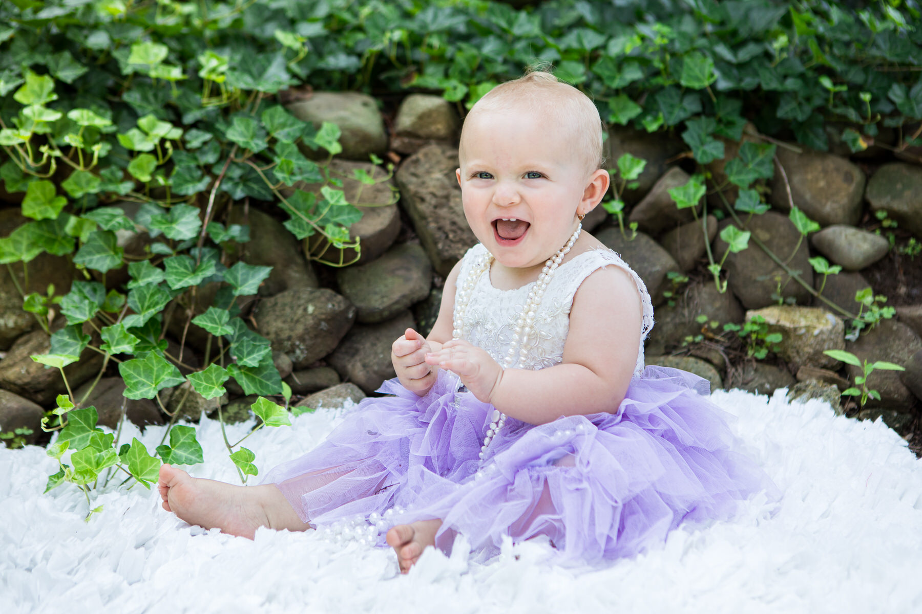 Baby Laughing in Tutu